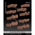 1/35 Animal Paw Print Stamps 1/35 Animal Paw Print Stamps