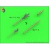 1/48 Sukhoi Su-15 Flagon Pitot Tubes 1/48 Sukhoi Su-15 Flagon Pitot Tubes