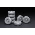 1/35 Russian MAZ-543M Sagged Wheels Set (Resin) 1/35 Russian MAZ-543M Sagged Wheels Set (Resin)