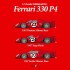 1/12 Full Detail Kit: Ferrari 330P4 [Open Top] Ver.B 67 Targa Florio #224 NV/LS