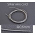 Silver Wire Cord (diameter: 0.6mm) Silver Wire Cord (diameter: 0.6mm)