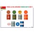 1/24 German Type Fuel and Oil Drums 1930-50s Set #1 (6pcs) 1/24 German Type Fuel and Oil Drums 1930-50s Set #1 (6pcs)