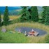 Natur+ Swimming Lake (3 colours, 220 x 200 mm, 10 grass tufts)