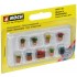 HO Scale Flowers in Pots (9 pots) HO Scale Flowers in Pots (9 pots)
