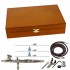 Double Action Internal Mix Gravity Feed Airbrush w/Wood Case Double Action Internal Mix Gravity Feed Airbrush w/Wood Case