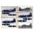 Decals for 1/72 Blue CAG SPADS. Carrier Air Group CO AD Skyraiders