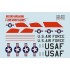 Decals for 1/72 Record-Breaking F-100 Super Sabre (with 3D decal Instrument panel) Decals for 1/72 Record-Breaking F-100 Super Sabre (with 3D decal Instrument panel)