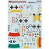Decals for 1/72 Messerschmitt BF 109 G-6 The complete set 1.5 leaf Decals for 1/72 Messerschmitt BF 109 G-6 The complete set 1.5 leaf