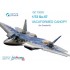 1/72 Su-57 Vacuformed Clear Canopy for Zvezda Kit #7319 1/72 Su-57 Vacuformed Clear Canopy for Zvezda Kit #7319