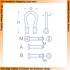 1/35 Shackles with Wired Pin 4pcs (H:7.6, D: 4.6, r: 1.0) for Different Military Vehicle