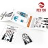 1/48 Northrop YF-23 Black Widow II Instrument Panels for Hobby Boss kit 1/48 Northrop YF-23 Black Widow II Instrument Panels for Hobby Boss kit