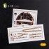 1/32 Gloster Gladiator Mk.II Interior 3D Decals for ICM kit 1/32 Gloster Gladiator Mk.II Interior 3D Decals for ICM kit