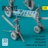 1/32 F-14A Tomcat Landing Gears with Weighted Wheels set for Tamiya kit 1/32 F-14A Tomcat Landing Gears with Weighted Wheels set for Tamiya kit