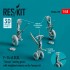 1/48 F-14 (A,B,D) Tomcat Landing Gears w/Weighted Wheels for Tamiya 1/48 F-14 (A,B,D) Tomcat Landing Gears w/Weighted Wheels for Tamiya