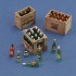 1/35 Champagne, Cognac E Wine Bottles with Crates 1/35 Champagne, Cognac E Wine Bottles with Crates