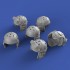 1/35 WWII US Tanker Helmets 1/35 WWII US Tanker Helmets
