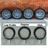 1/24 19 BBS CH-R Wheels #1 w/Low Profile Tread Tyres 1/24 19 BBS CH-R Wheels #1 w/Low Profile Tread Tyres
