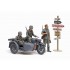 1/35 German KS600 Motorcycle with Sidecar and 3 Soldiers 1/35 German KS600 Motorcycle with Sidecar and 3 Soldiers