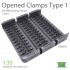 1/35 German Panzer Opened Clamps Type 1 1/35 German Panzer Opened Clamps Type 1