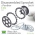 1/35 Panther Disassembled Sprocket Set A (1pc) 1/35 Panther Disassembled Sprocket Set A (1pc)