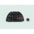 1/48 Supermarine Spitfire Mk.Vb Late Instrument Panel for Airfix/Tamiya kits 1/48 Supermarine Spitfire Mk.Vb Late Instrument Panel for Airfix/Tamiya kits