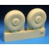 1/72 Lancaster Main Wheels (Block Tread Version) for Airfix/Revell/Hasegawa/other kits