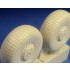 1/72 Lancaster Main Wheels (Block Tread Version) for Airfix/Revell/Hasegawa/other kits