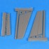 1/48 North American FJ-2 Fury Corrected Tail Surfaces for Kitty Hawk kits