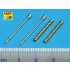 1/25 Set of 2 Turned US Barrels for Browning M-1919 A4 with two part Muzzle