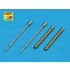 1/25 Set of 2 Turned US Barrels for Browning M-1919 A4 with two part Muzzle
