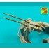 1/35 US .50 cal Aircraft Heavy Machine Gun Browning ANM2 Barrels w/Flash Hiders (2 sets)