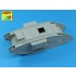 1/35 Barrels for Mk.V (Male/Female/Hermaphrodite)(2x6pdr 57mm Gun,6x 8mm Hotchkiss m.1909)