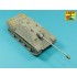1/35 Jagdpanther Ausf G1 Early 8.8cm One Part Pak 43/3 L/71 Barrel for Takom kits