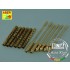 1/32 Turned US .50 Cal (12.7mm) Browning M2 Barrels for P-51 Mustang (6pcs)