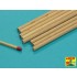 Wooden Round Rods (diorama: 4mm, length: 245mm, 8pcs)
