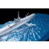 1/350 "Ocean Waves" Ship Diorama Base (38.5 x 14 x 2.5cm) for IJN I-58/I-19