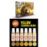 Acrylic Paint (3rd Generation) Set - Yellow Essential Colours (6x 17ml)