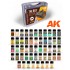 Enamel Paint Set Plastic Briefcase - The Best 52 Effects for Weathering (52 jar x 35ml)