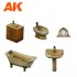 Bathroom Set Wargame (Resin, 30-35mm)