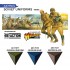 Acrylic Colour set for Contrast Painting - Quick Gen #Soviet Uniforms (3x 18ml)