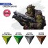 Acrylic Colour set for Contrast Painting - Quick Gen #Green Skins (4x 18ml)