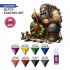 Acrylic Colour set for Contrast Painting - Quick Gen Starter set (8x 18ml and 1 Brush)