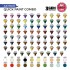 Acrylic Quick Paint Combo set - 80x Quick Gen, 20x 3Gen, 3x Brush (each bottle: 18ml)
