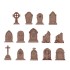 Wargames Basing Bit - Wargame Scenery #Tumbstones (14pcs)