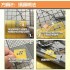 Triangle Camouflage Stencil (Masking) for 1/35, 1/100 Gundam/Scale Models (80x80mm)