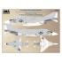 1/48 F-4B/J Phantom Panels & Markings Airframe Data (Stencil Type) for Academy kits