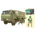 1/72 Japan Ground Self-Defense Force 3 1/2ton Truck Armour Reinforced Type w/4 Figures