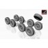 1/72 Lav-25 Series Wheels w/325/85 R16 XML Tyres for ACE/Trumpeter kits
