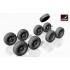 1/72 Lav-25 Series Wheels w/325/85 R16 XML Tyres for ACE/Trumpeter kits