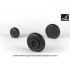 1/32 Mikoyan MiG-9 Fargo/MiG-15 Fagot (Early) Wheels w/Weighted Tyres